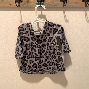 Long sleeve cheetah dress